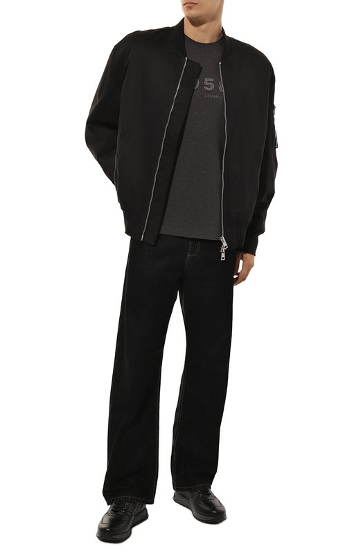 Хлопковая футболка Corneliani 94G587-9425044 Серый  94G587-9425044 Фото 2