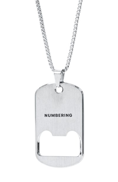 Подвеска NUMBERING серебряного цвета по цене 19250 руб., арт. 5831, фото 3 Подвеска NUMBERING, арт. 5831, фото 3