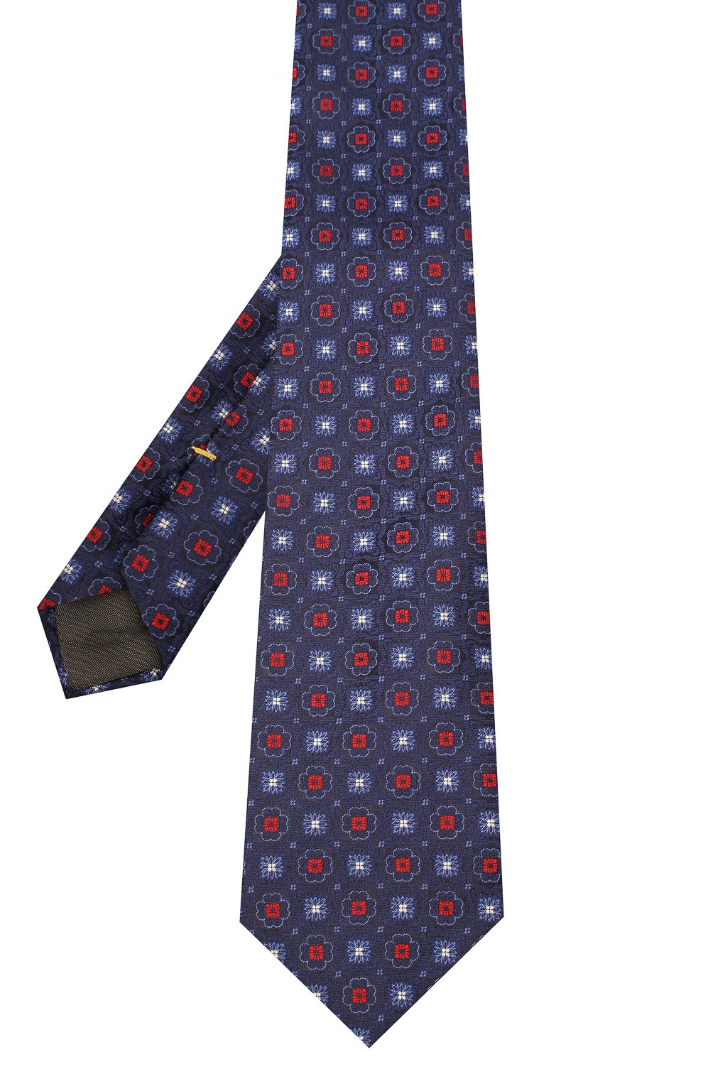 Шелковый галстук CANALI темно-синего цвета по цене 11500 руб., арт. 18/HJ02856, фото 2 Шелковый галстук CANALI, арт. 18/HJ02856, фото 2
