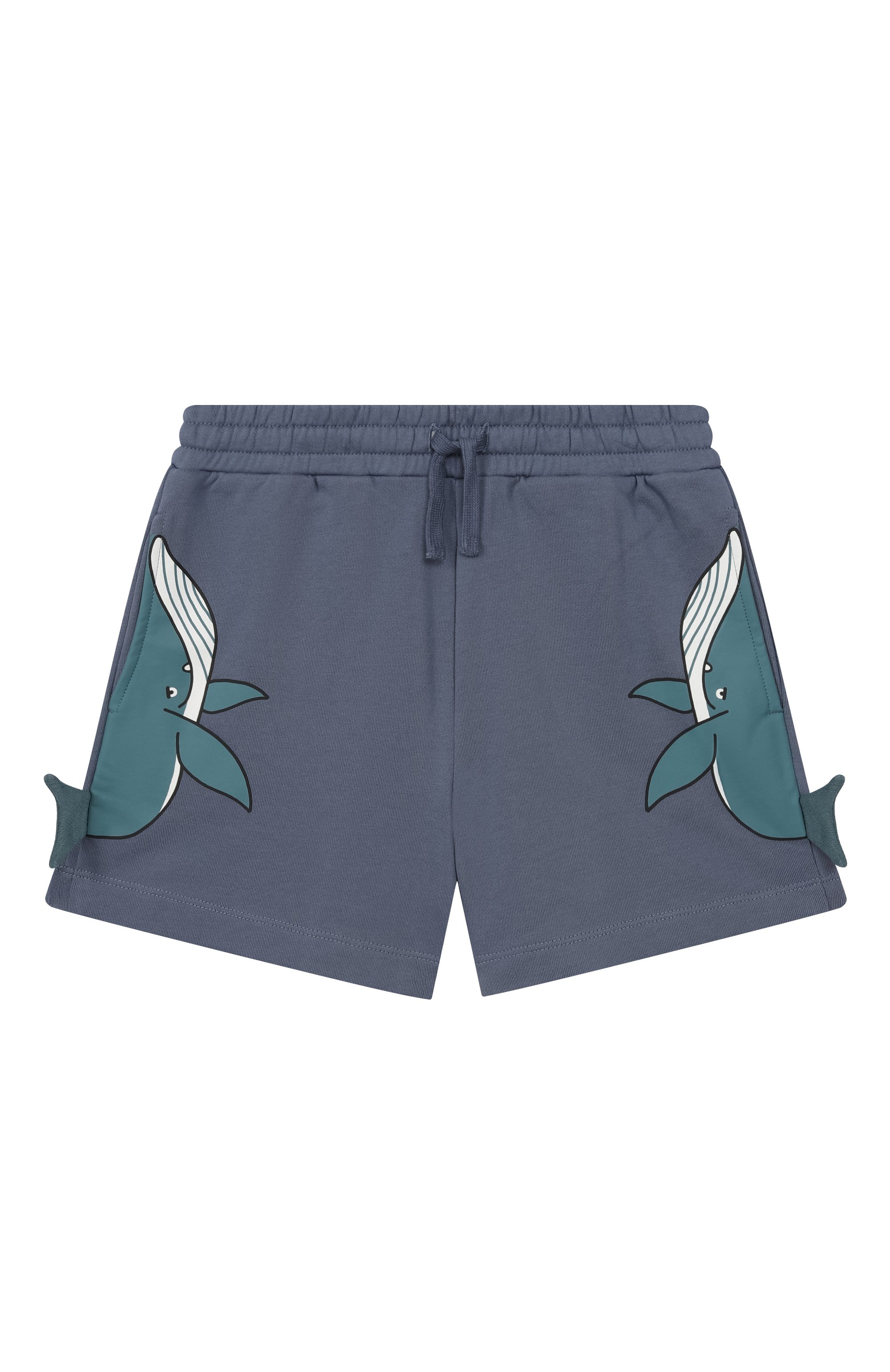 Хлопковые шорты STELLA MCCARTNEY тёмно-голубого цвета по цене 11500 руб., арт. TY6P99, фото 1 Хлопковые шорты STELLA MCCARTNEY, арт. TY6P99, фото 1