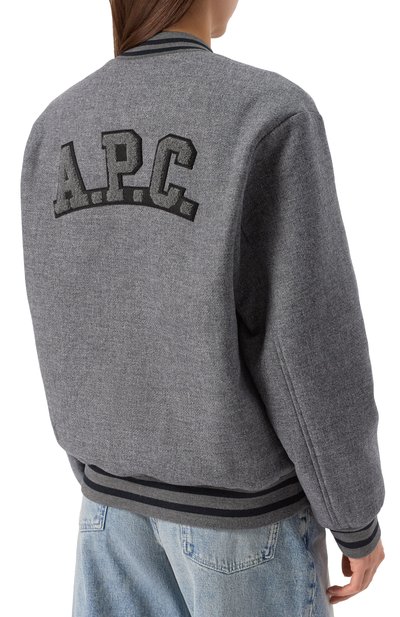Шерстяной бомбер A.P.C., арт. M02974/WVBEB, фото 4