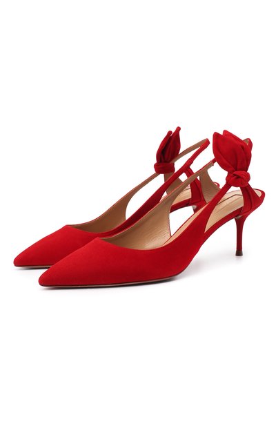 Замшевые туфли drew 60 AQUAZZURA, арт. DRWMIDP0-SUE-F00, фото 1