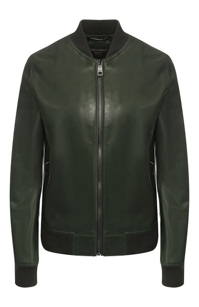 Женская однотонная кожаная куртка DOLCE & GABBANA, арт. I9308W/FULYE