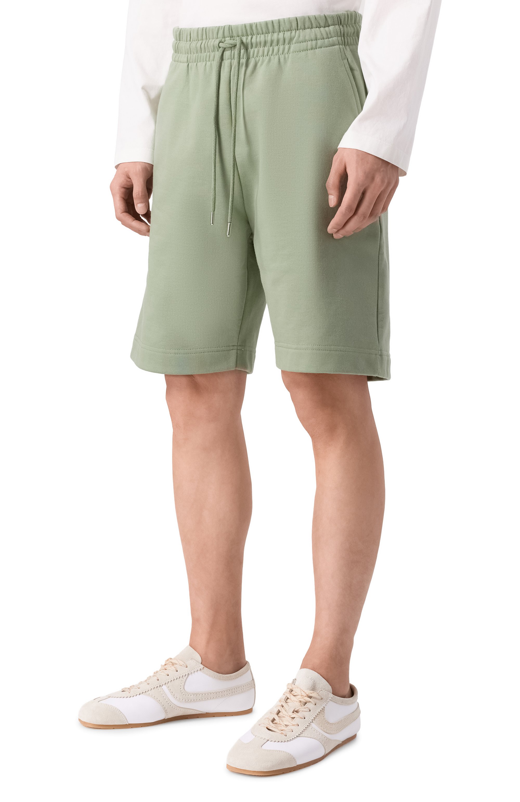 Хлопковые шорты DRIES VAN NOTEN светло-зеленого цвета по цене 35900 руб., арт. 021158/3611, фото 3 Хлопковые шорты DRIES VAN NOTEN, арт. 021158/3611, фото 3