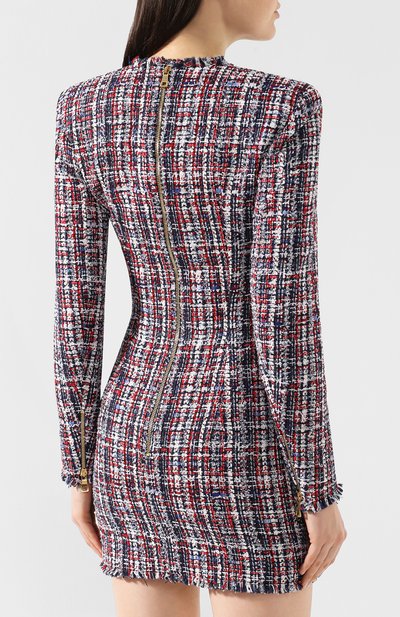 Буклированное платье BALMAIN, арт. RF26139/C049, фото 4