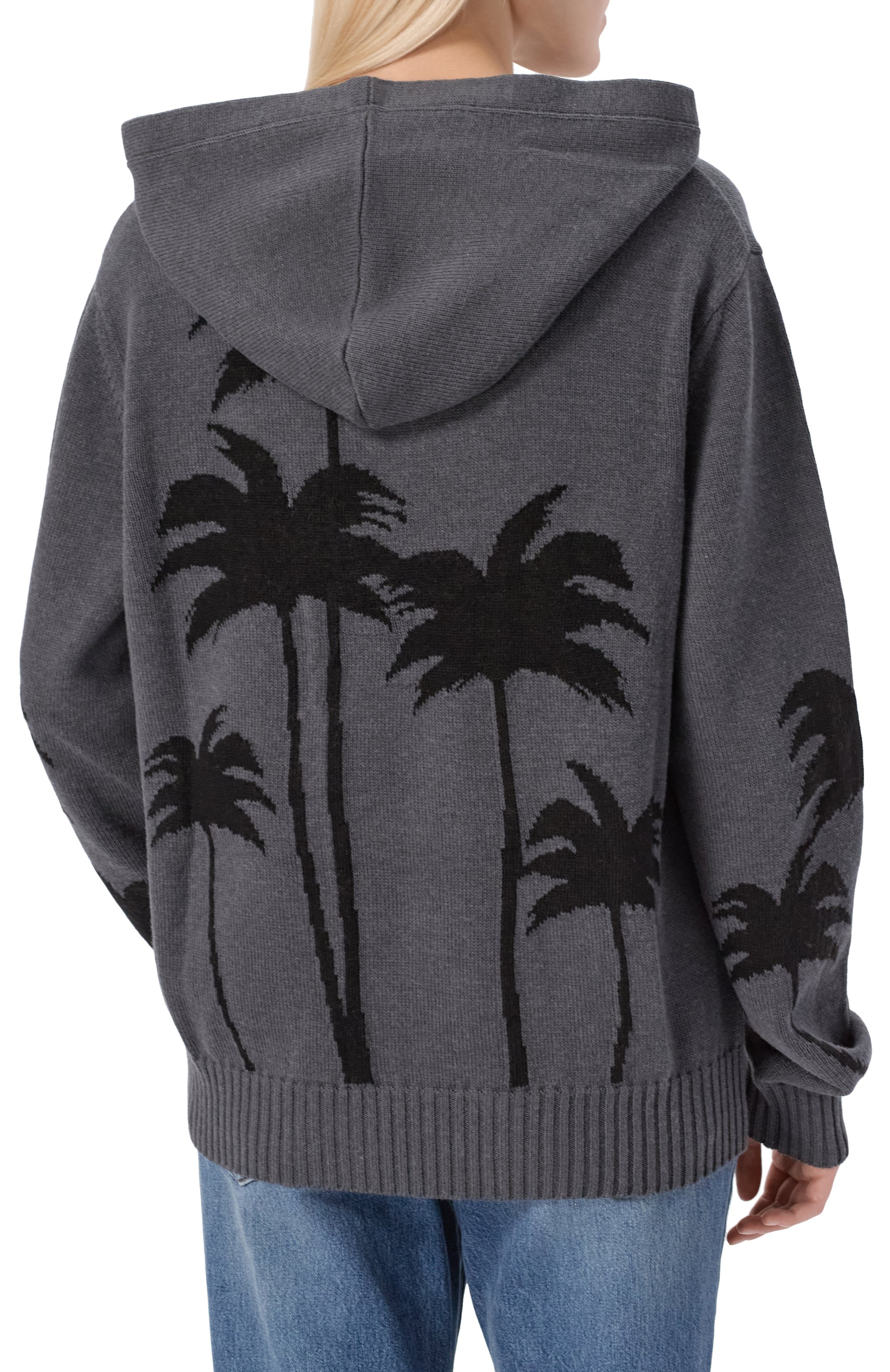 Худи из хлопка и шерсти PALM ANGELS, арт. PWHU018F25KNI001, фото 4