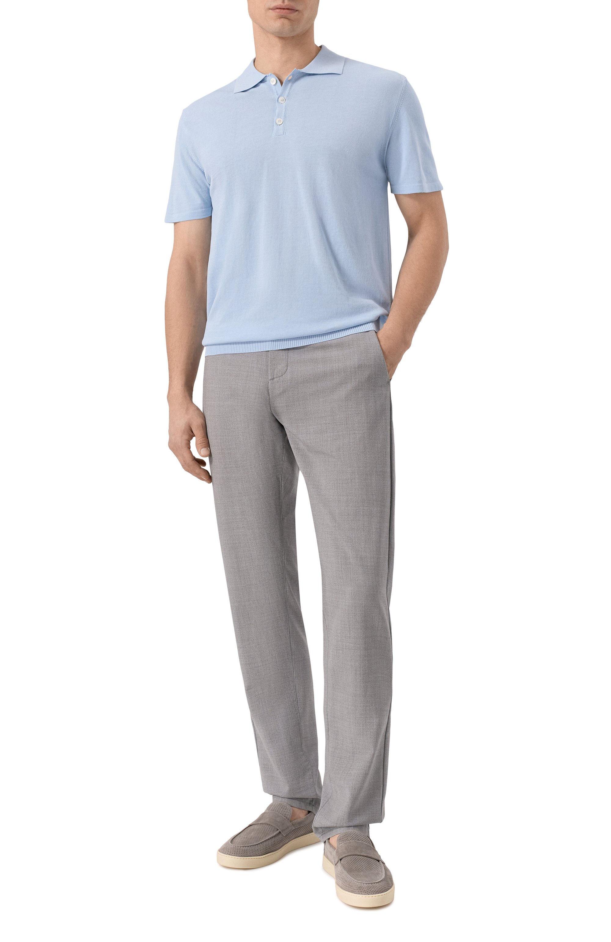 Шерстяные брюки CANALI, арт. V1659/AR05087, фото 2