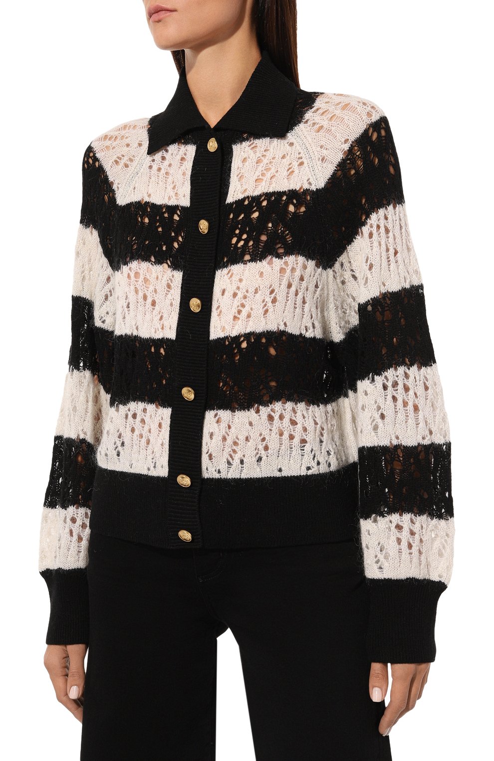 Шерстяной кардиган PALM ANGELS, арт. PWHB035F24KNI001, фото 3