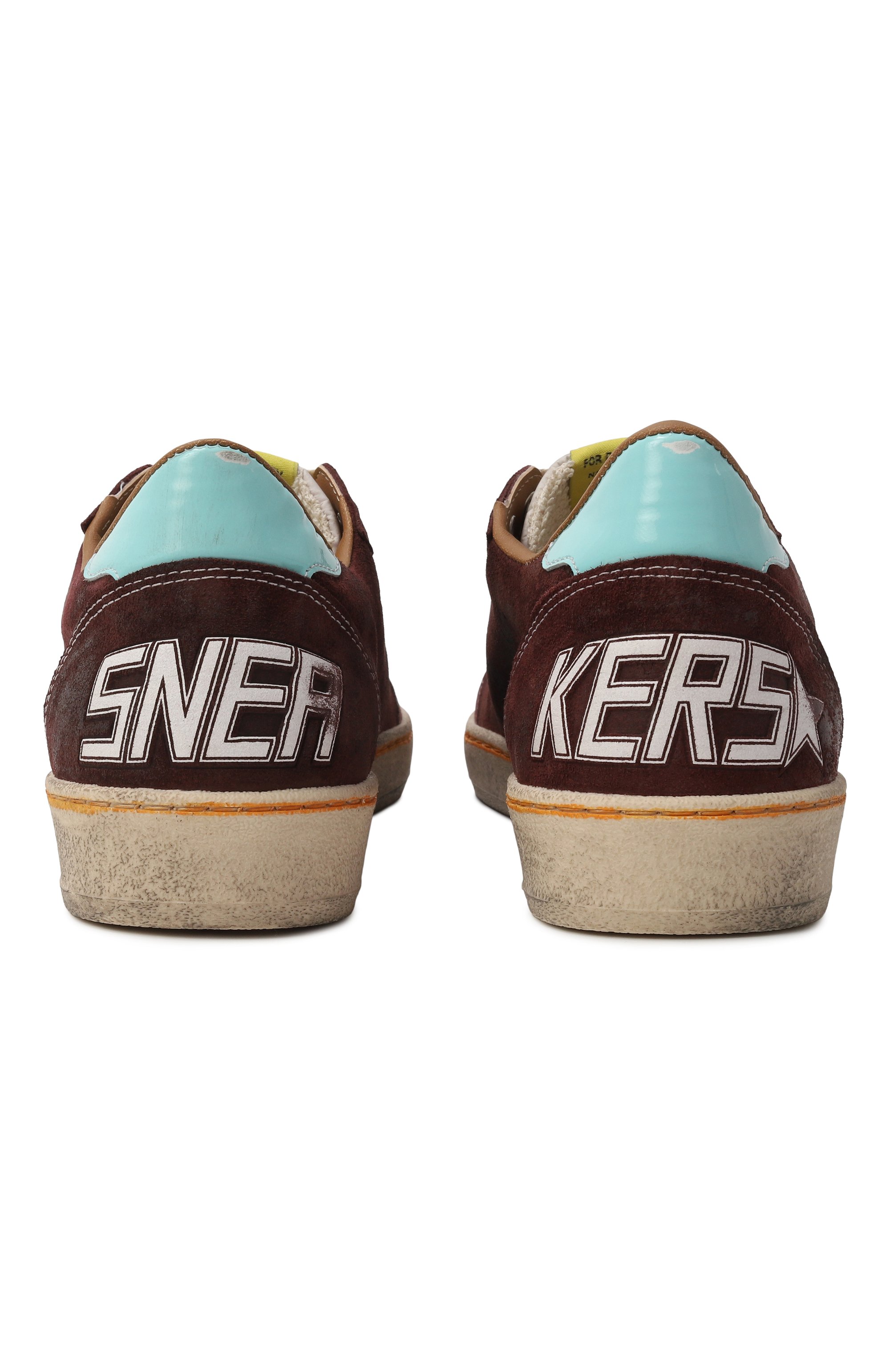 Замшевые кеды ball star  GOLDEN GOOSE DELUXE BRAND, арт. GMF00117.F007368, фото 7