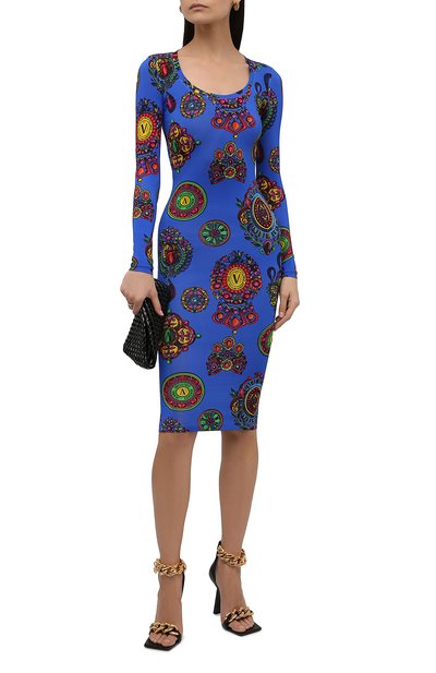 Платье из вискозы VERSACE JEANS COUTURE, арт. 71HA0920-71DP920 J FLUID0 PRINT GRANDE/JS011, фото 2