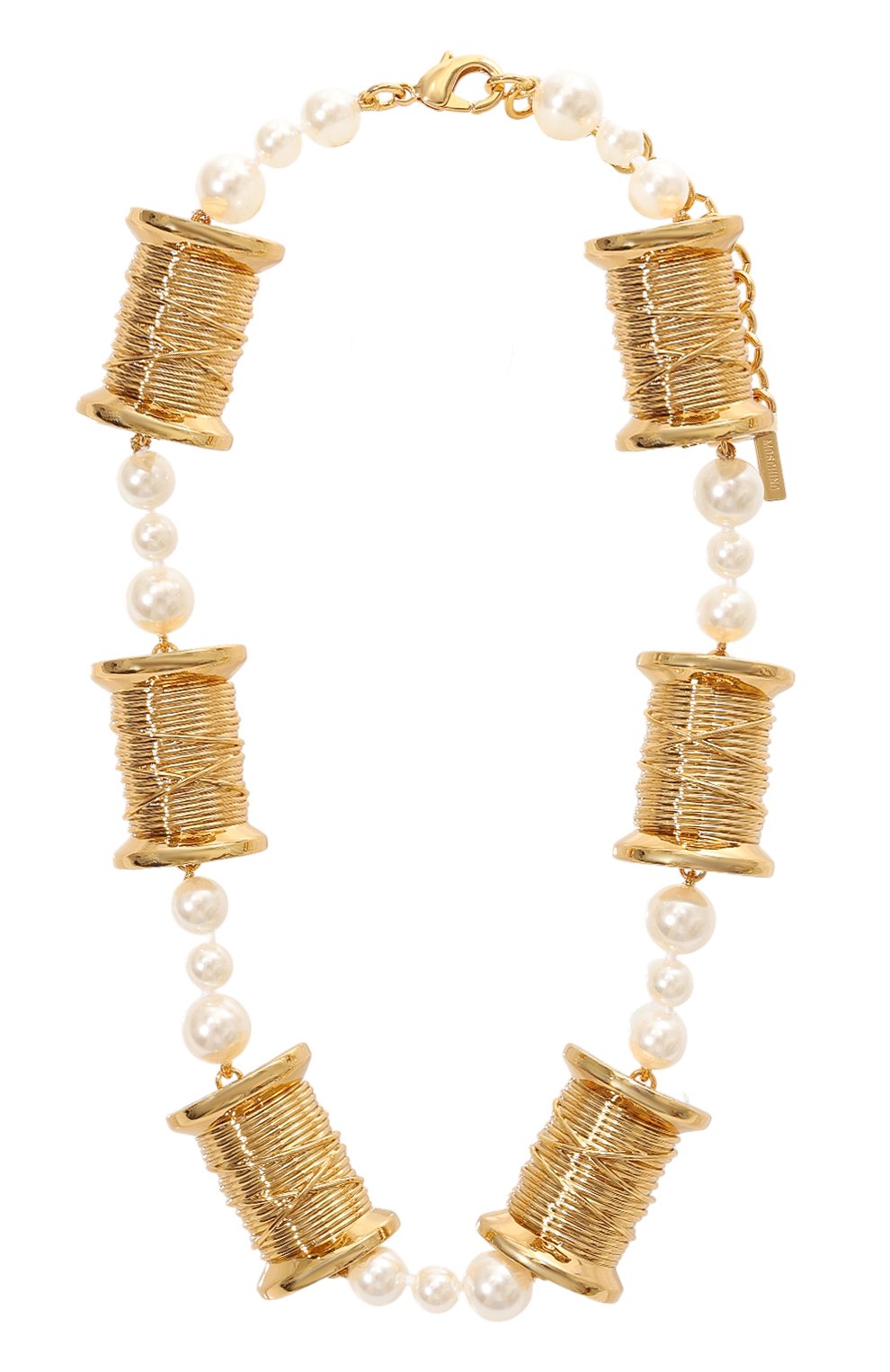 Колье MOSCHINO золотого цвета по цене 58700 руб., арт. 71 A9146 8456, фото 1 Колье MOSCHINO, арт. 71 A9146 8456, фото 1