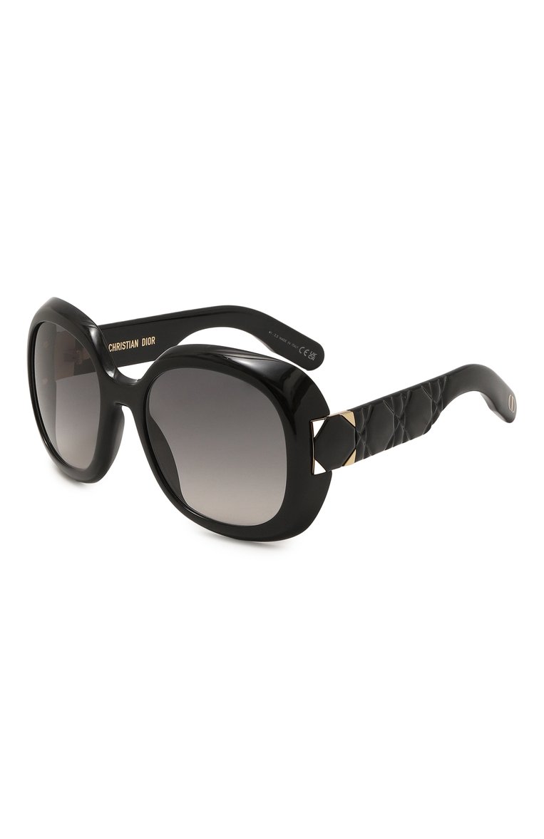 Женские солнцезащитные очки DIOR EYEWEAR черного цвета, арт. LADY 9522 R2I 10A1 | Фото 1 (Региональные ограничения белый список (Axapta Mercury): Не проставлено; Нос: Не проставлено; Материал: Пластик; Тип очков: С/з; Оптика Гендер: оптика-женское; Очки форма: Круглые)