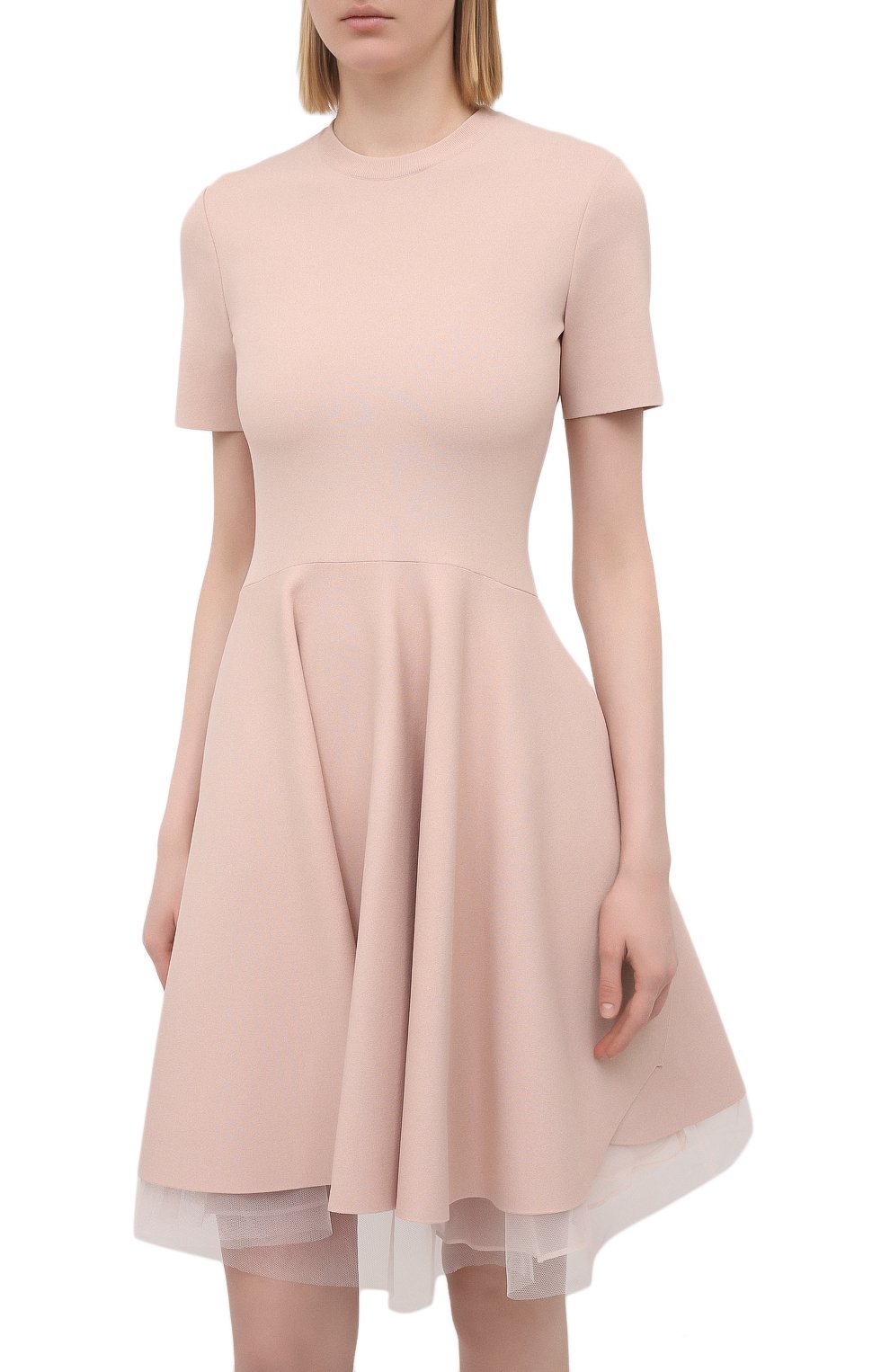 Платье из вискозы ALEXANDER MCQUEEN розового цвета по цене 275000 руб., арт. 659536/Q1AUI, фото 3 Платье из вискозы ALEXANDER MCQUEEN, арт. 659536/Q1AUI, фото 3