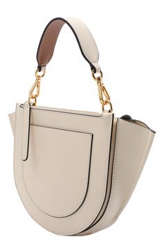 Женская сумка hortensia mini WANDLER молочного цвета, арт. H0RTENSIA BAG MINI | Фото 3 (Размер: mini; Сумки-технические: Сумки через плечо, Сумки top-handle; Материал: Натуральная кожа; Ремень/цепочка: На ремешке)