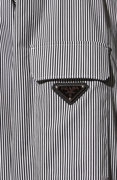 Хлопковая рубашка PRADA, арт. SC588-10G7-F0967-221, фото 5