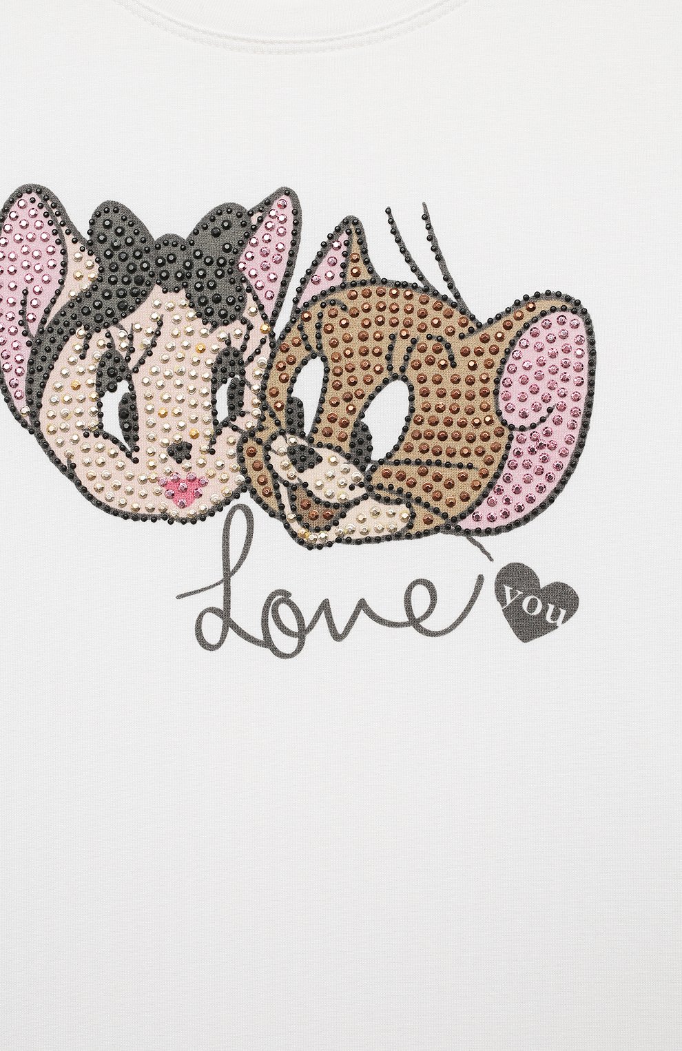 Хлопковая футболка MONNALISA, арт. 19A613, фото 3