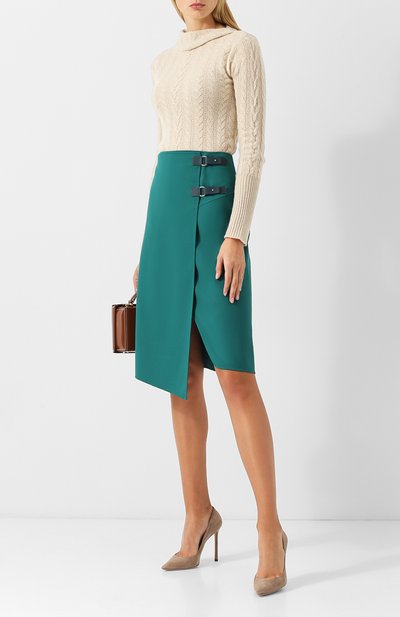 Однотонная шерстяная юбка LORO PIANA, арт. FAI3328, фото 2