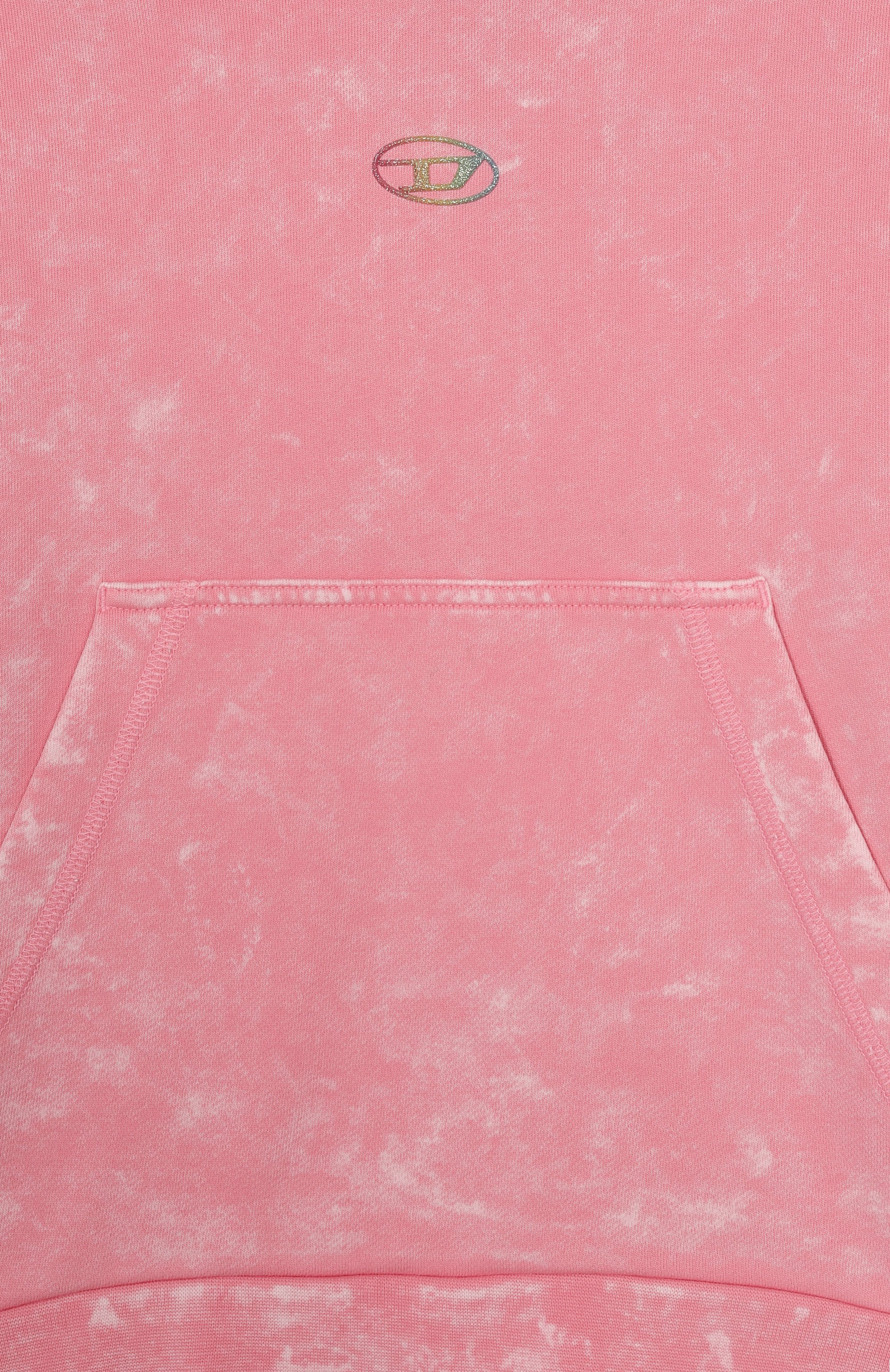 Хлопковое худи DIESEL розового цвета по цене 18150 руб., арт. J02608/KYA0F, фото 3 Хлопковое худи DIESEL, арт. J02608/KYA0F, фото 3