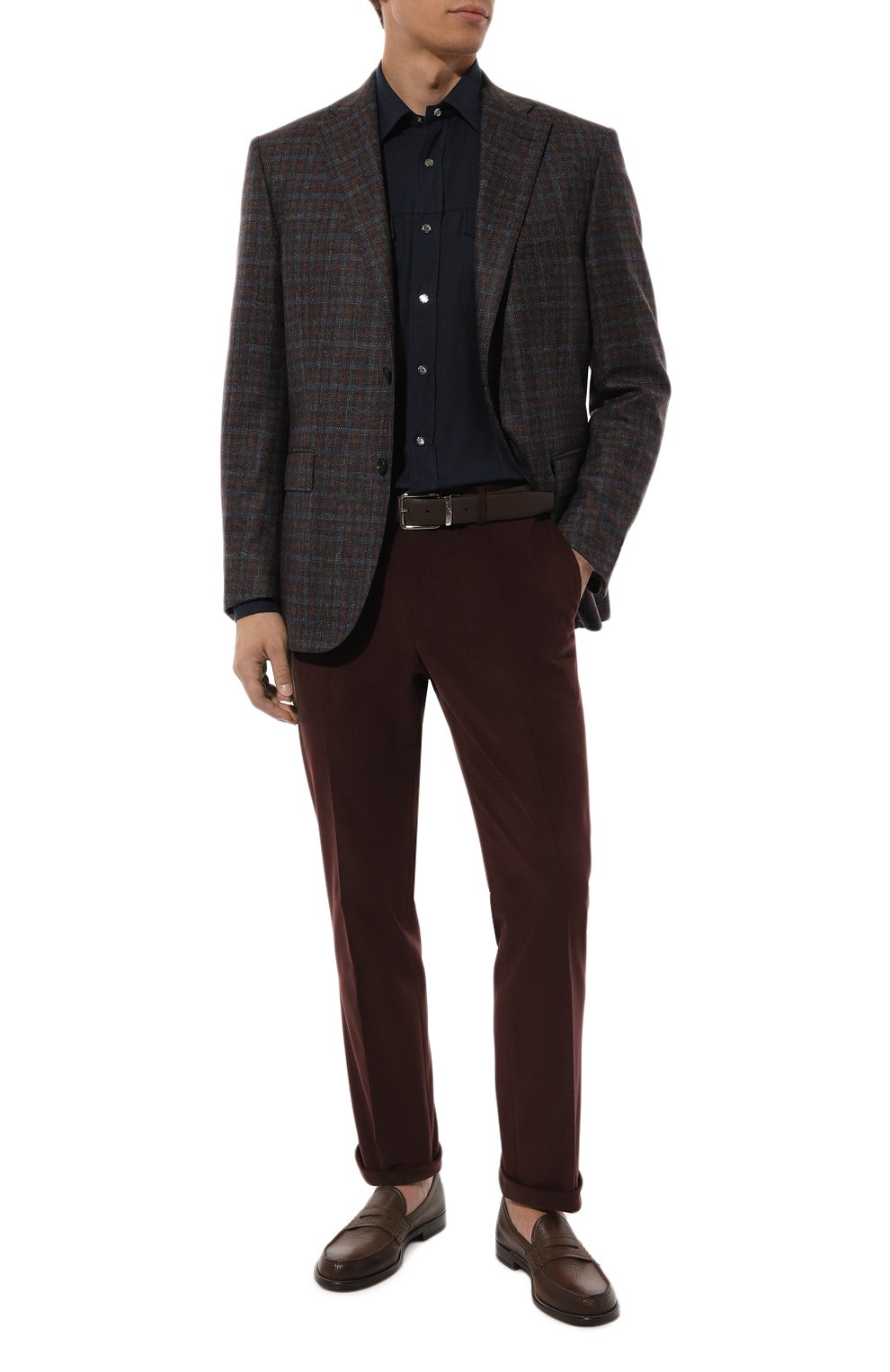 Хлопковые брюки CORNELIANI, арт. 944B01-9418503, фото 2