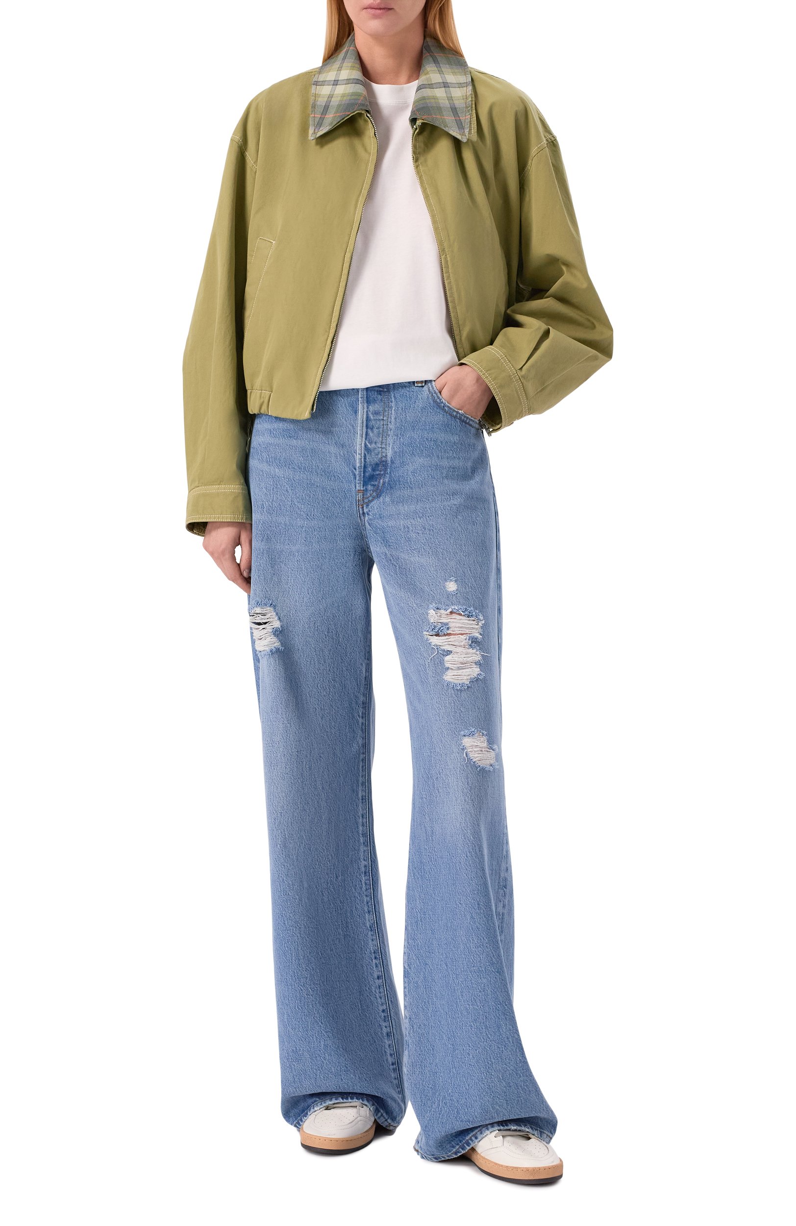 Джинсы the loose FRAME DENIM голубого цвета по цене 57150 руб., арт. 2002874/THE L00SE, фото 2 Джинсы the loose FRAME DENIM, арт. 2002874/THE L00SE, фото 2