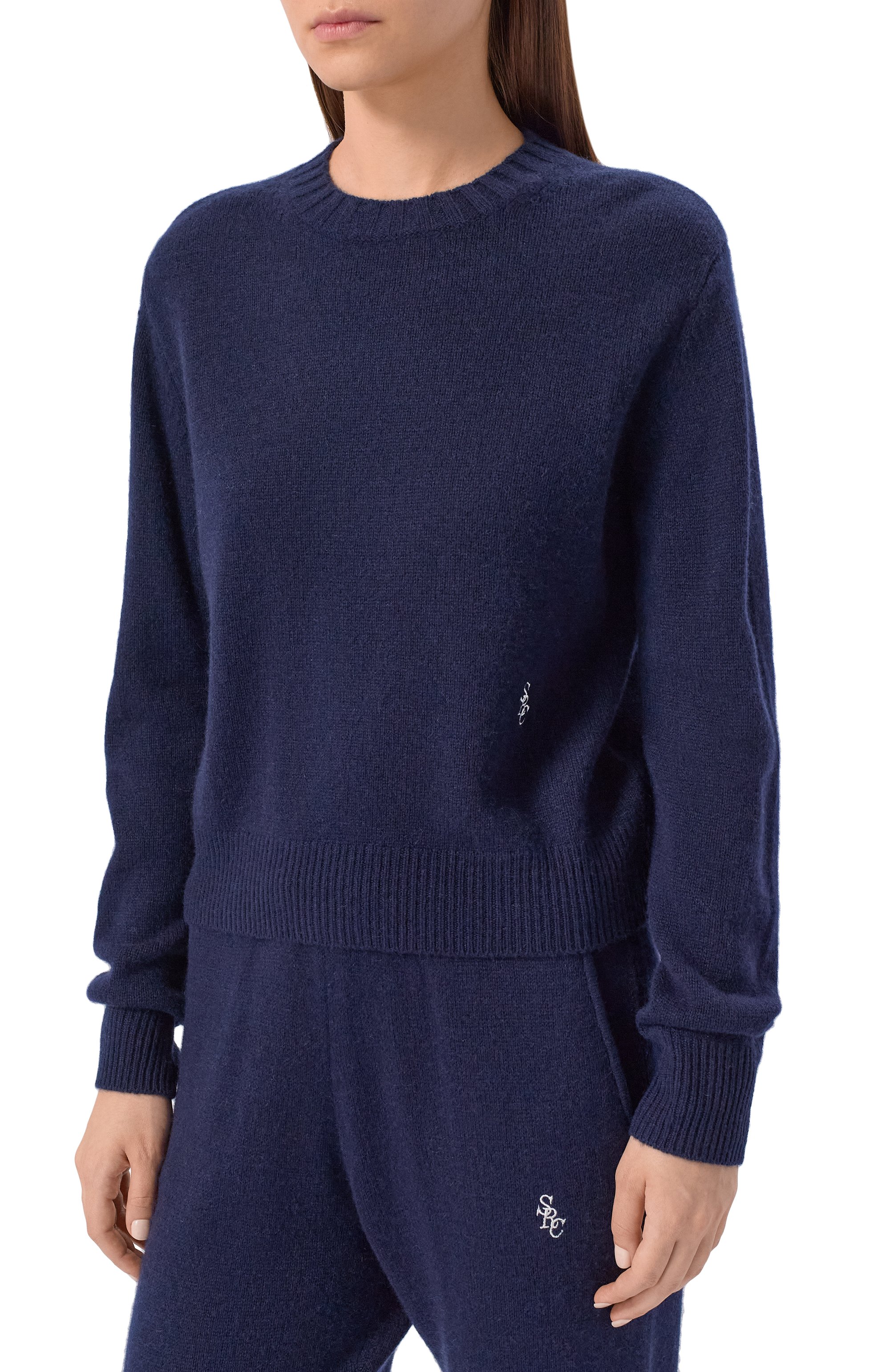 Пуловер из кашеми ра и шерсти SPORTY AND RICH, арт. WS01264302BL106, фото 3