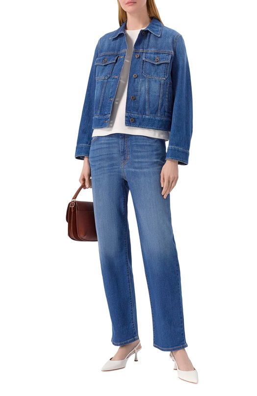 Хлопковая футболка Weekend Max Mara LECC0 Кремовый  LECC0 Фото 2