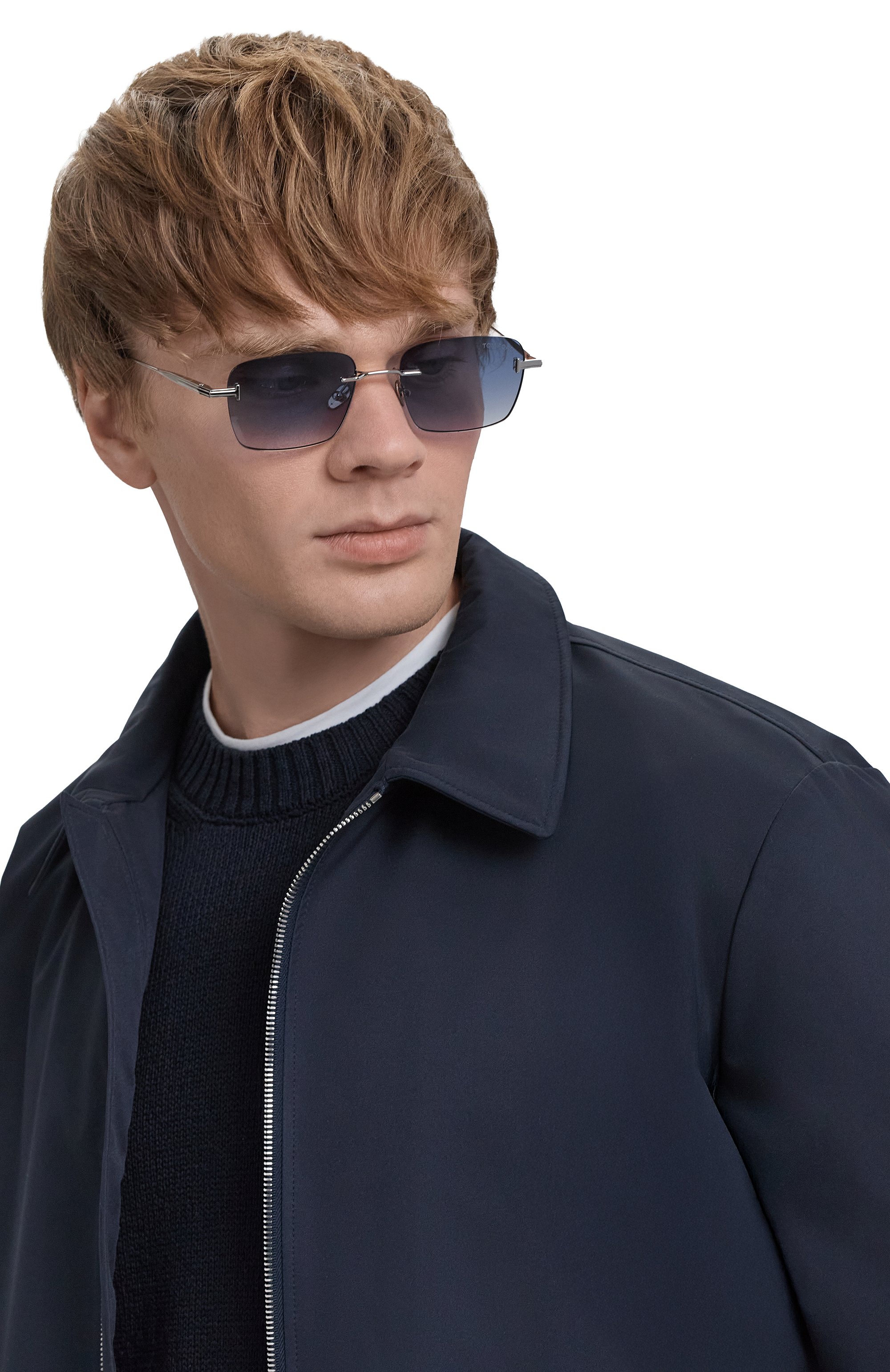 Солнцезащитные очки TOM FORD голубого цвета по цене 65500 руб., арт. TF1354 16W, фото 2 Солнцезащитные очки TOM FORD, арт. TF1354 16W, фото 2