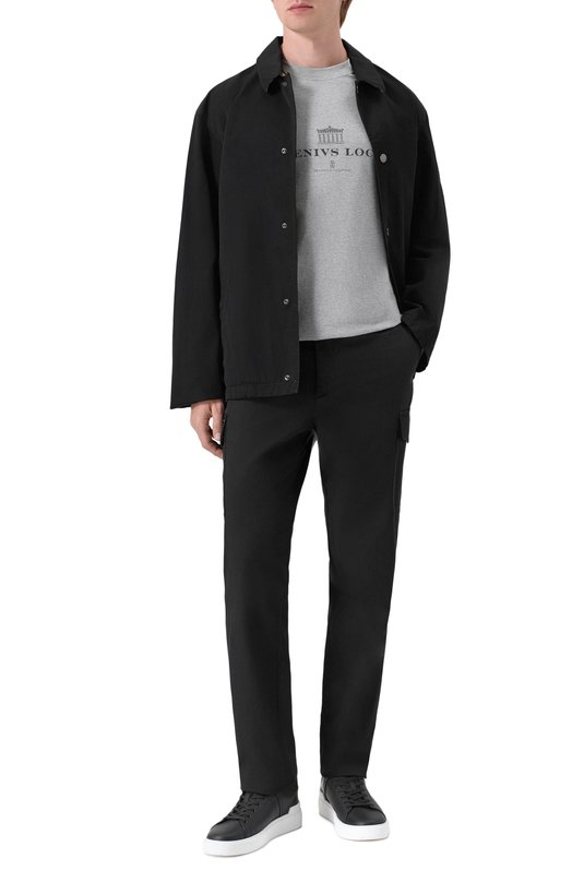 Хлопковая футболка Brunello Cucinelli M0B138520 Серый  M0B138520 Фото 2