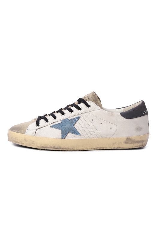 Комбинированные кеды Super-Star Golden Goose Deluxe Brand GMF00101.F005994 Белый  GMF00101.F005994 Фото 4