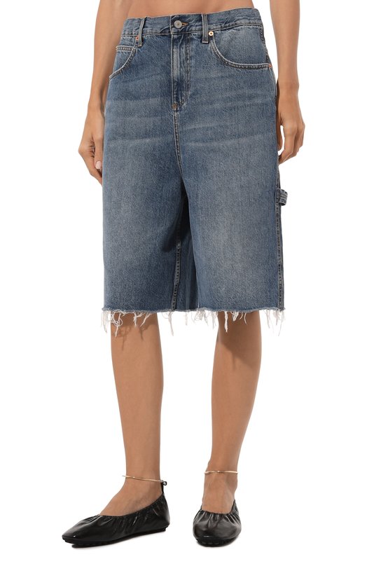 Джинсовые шорты Gucci 776537/XDCU5 Синий  776537/XDCU5 Фото 3