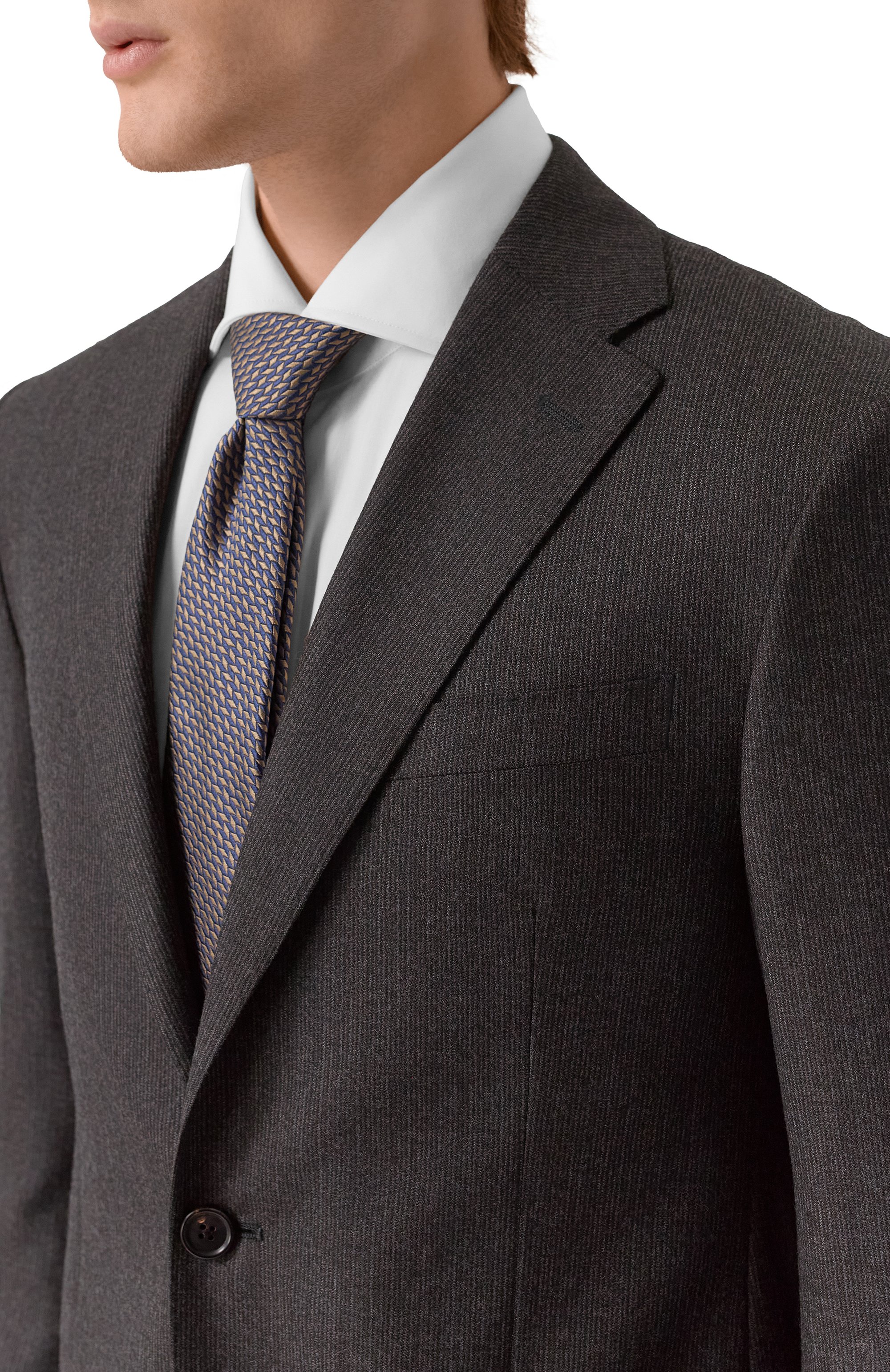 Шерстяной костюм CORNELIANI темно-серого цвета по цене 166500 руб., арт. 266008-2617305_SET, фото 6 Шерстяной костюм CORNELIANI, арт. 266008-2617305_SET, фото 6