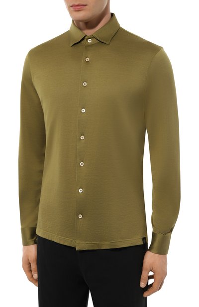 Рубашка из шелка и хлопка GRAN SASSO, арт. 60114/78400, фото 3