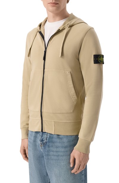 Хлопковая толстовка STONE ISLAND бежевого цвета по цене 49950 руб., арт. K2S156100061/S0051, фото 3 Хлопковая толстовка STONE ISLAND, арт. K2S156100061/S0051, фото 3