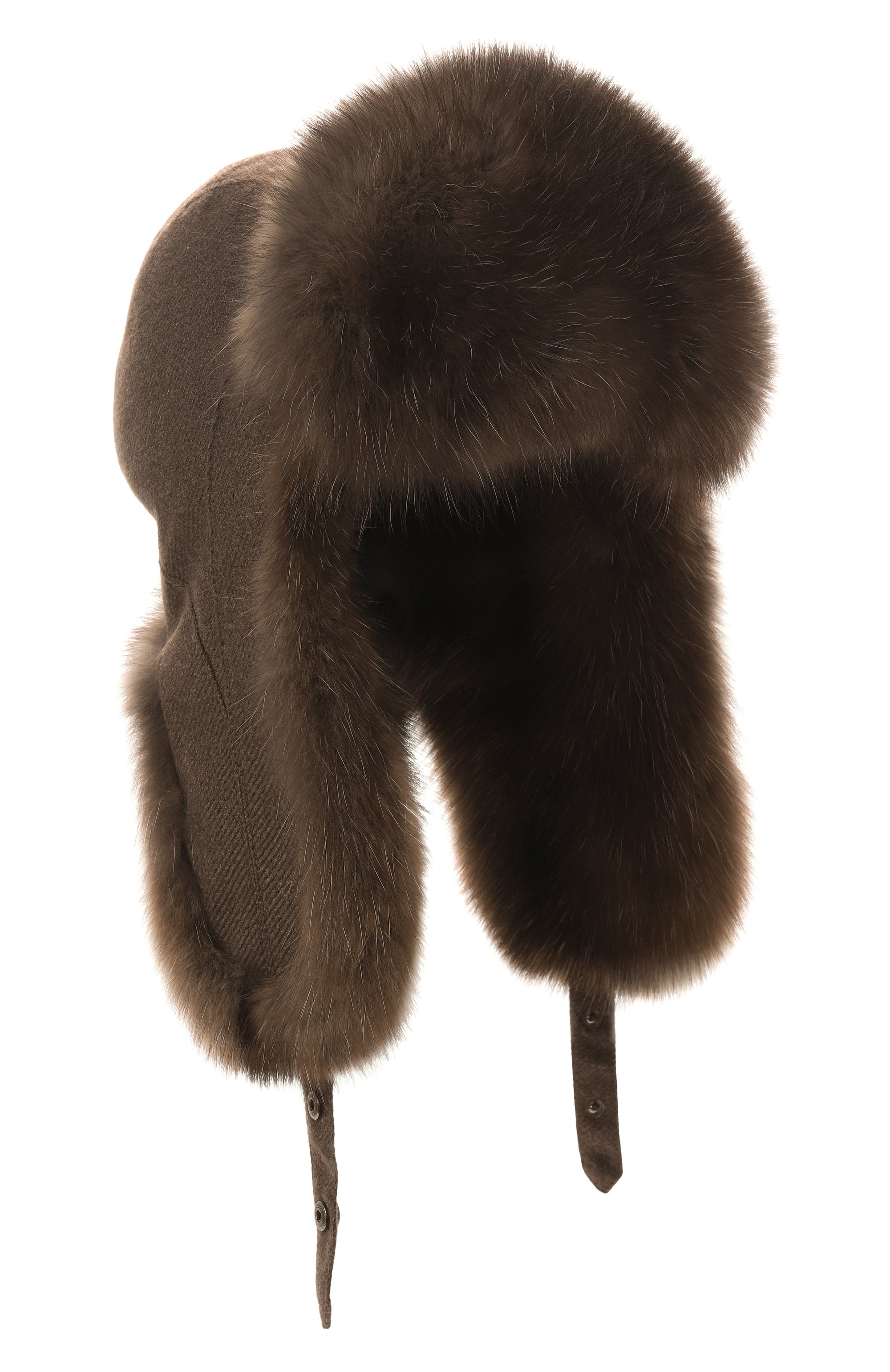 Утепленная шапка-ушанка star с отделкой из соболя BLACK SABLE, арт. BS-24001MG, фото 1