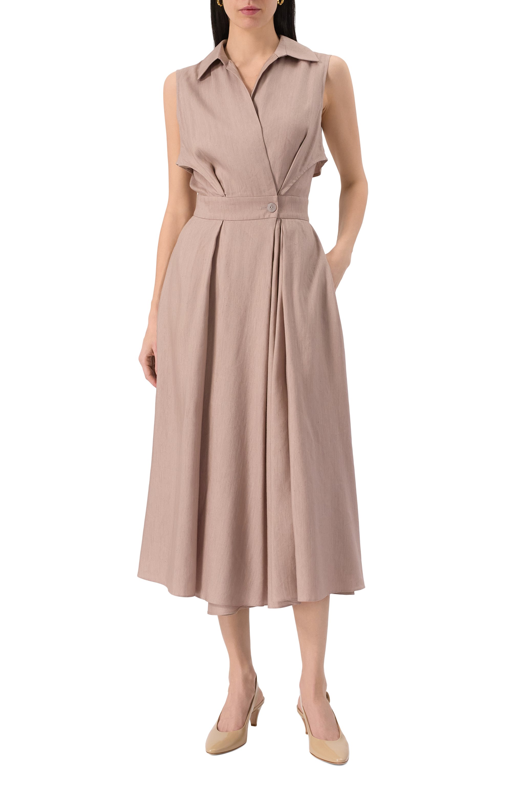 Платье изо льна и шелка COLOMBO, арт. AB00348/T0590-U, фото 3