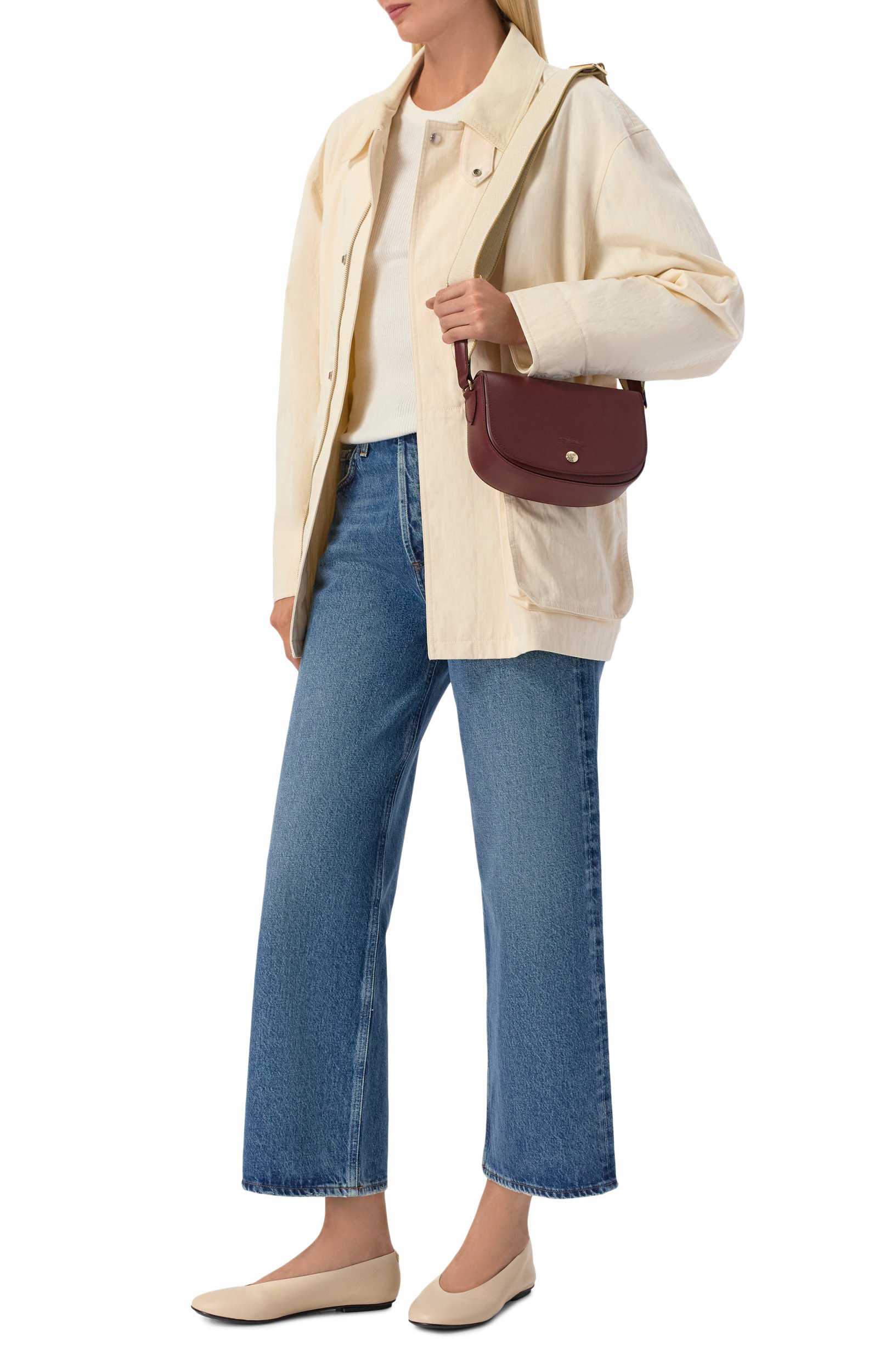 Сумка epure small LONGCHAMP бордового цвета по цене 56300 руб., арт. 10253HFY/HFY, фото 3 Сумка epure small LONGCHAMP, арт. 10253HFY/HFY, фото 3