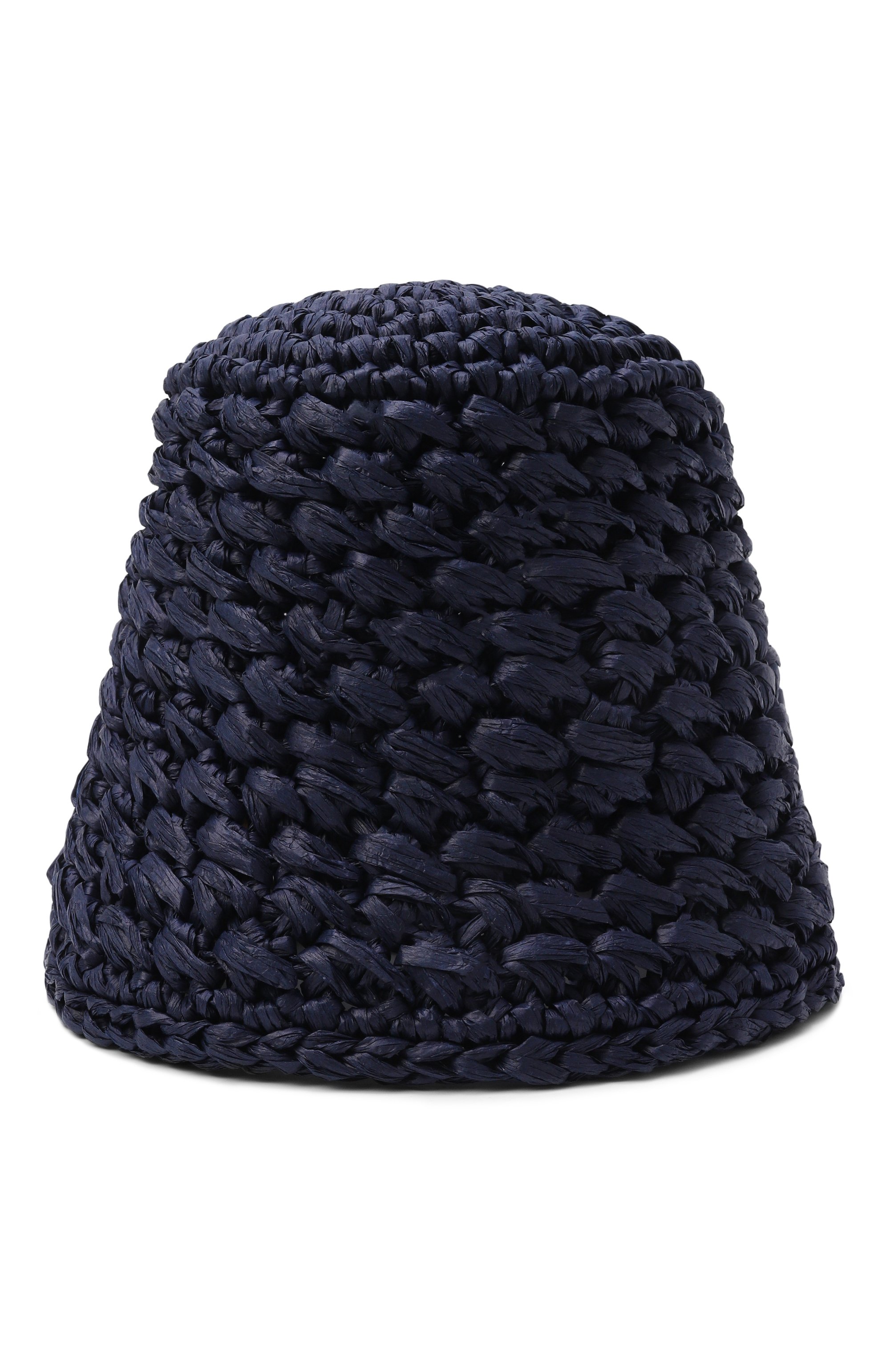 Соломенная панама AGNONA темно-синего цвета по цене 85700 руб., арт. AK1102E/U3059E, фото 1 Соломенная панама AGNONA, арт. AK1102E/U3059E, фото 1