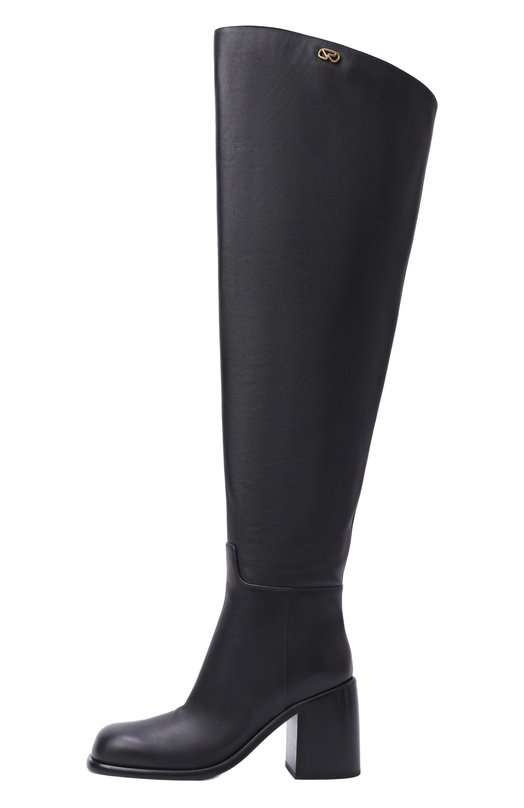 Кожаные ботфорты Avenue 80 Sergio Rossi B15560/MMVN13 Чёрный  B15560/MMVN13 Фото 4