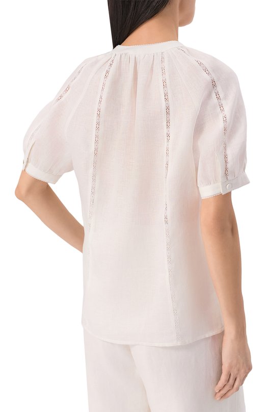 Льняная блузка MVST M26.2PW.B900/T303 Белый  M26.2PW.B900/T303 Фото 4