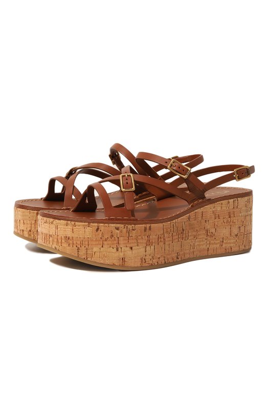 

Кожаные босоножки Tod’s, Коричневый