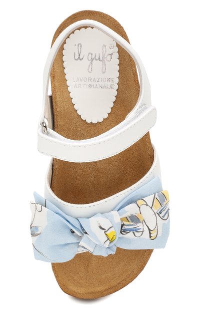 Кожаные босоножки IL GUFO голубого цвета по цене 20750 руб., арт. G535/VITELL0 NAPPAC0/27-30, фото 4 Кожаные босоножки IL GUFO, арт. G535/VITELL0 NAPPAC0/27-30, фото 4