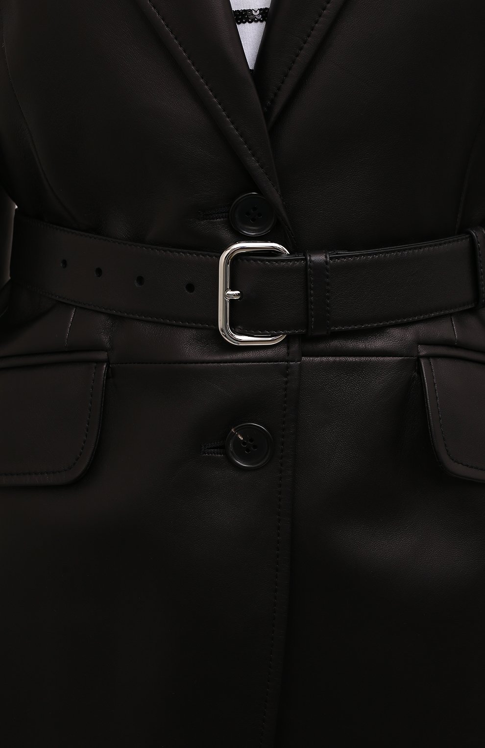 Кожаный жакет MIU MIU, арт. MPG457-038-F0002, фото 5