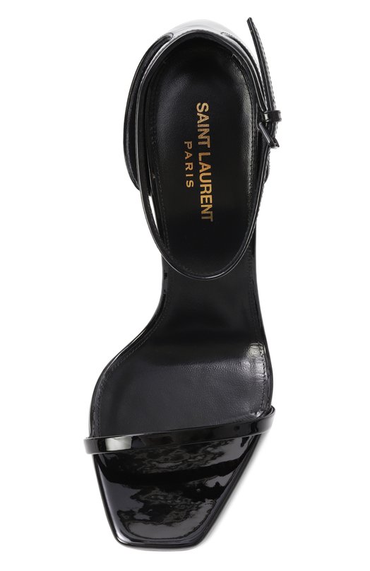 Лакированные босоножки Opyum Saint Laurent 557679/1TV1A Чёрный  557679/1TV1A Фото 6