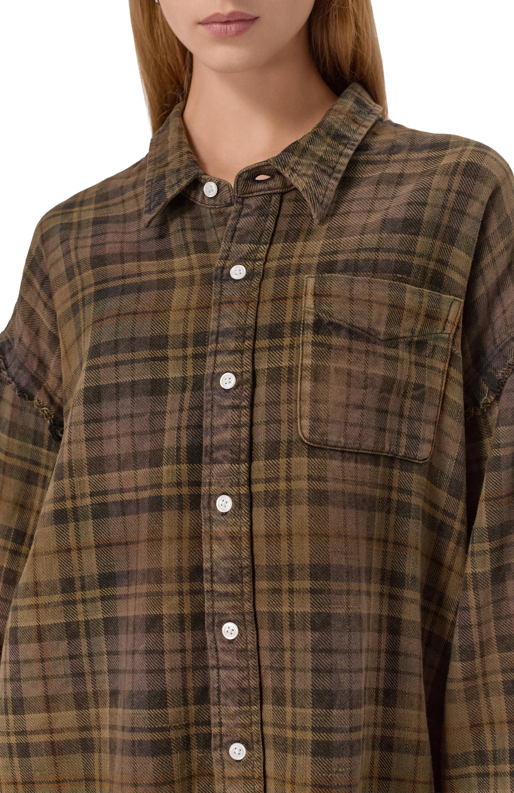 Хлопковая рубашка R13, арт. R13WR075-R607B, фото 5