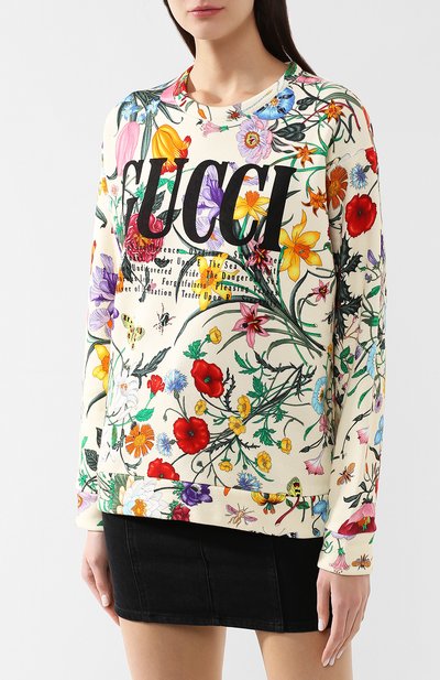 Хлопковый свитшот GUCCI, арт. 469250/XJAR4, фото 3