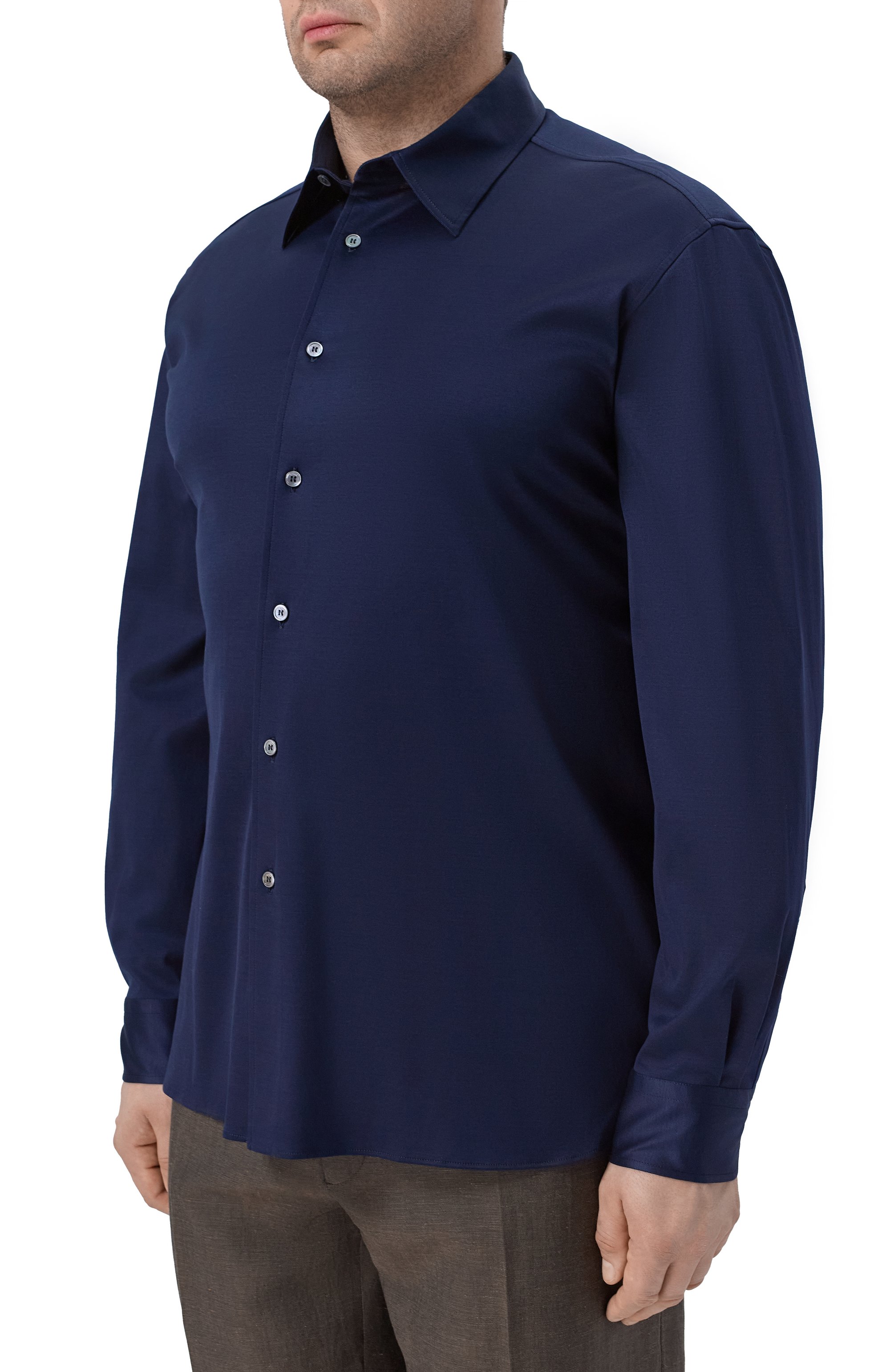 Хлопковая рубашка ZILLI, арт. ZSSH20M0100V00000_001, фото 3