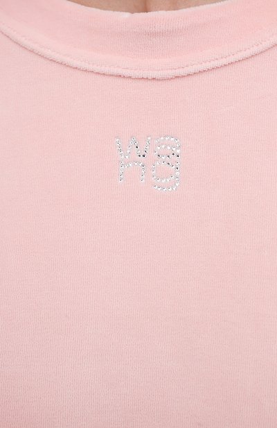 Хлопковый свитшот ALEXANDERWANG.T розового цвета по цене 46050 руб., арт. 4CC3211265, фото 5 Хлопковый свитшот ALEXANDERWANG.T, арт. 4CC3211265, фото 5