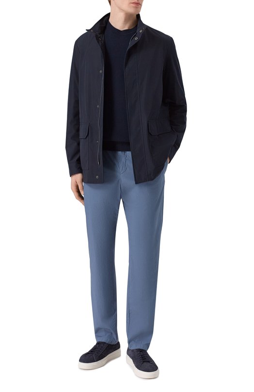 Хлопковый джемпер Paul&Shark 26411533 Синий  26411533 Фото 2