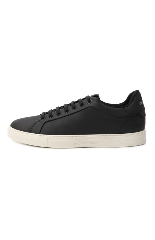 Кожаные кеды Emporio Armani EM003844/AF20004 Чёрный  EM003844/AF20004 Фото 4