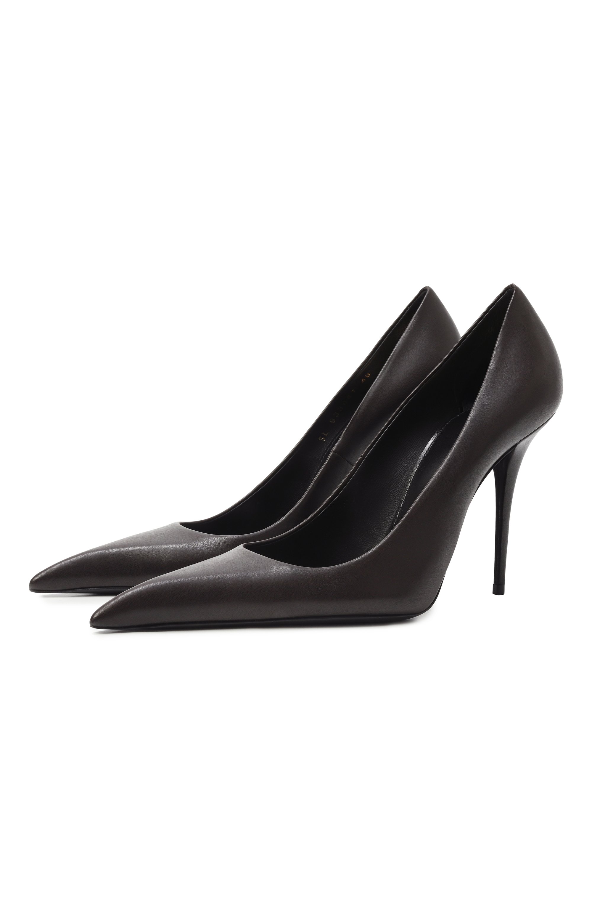 Кожаные туфли élysée 105 SAINT LAURENT темно-коричневого цвета по цене 115000 руб., арт. 833447/AADF0, фото 1 Кожаные туфли élysée 105 SAINT LAURENT, арт. 833447/AADF0, фото 1